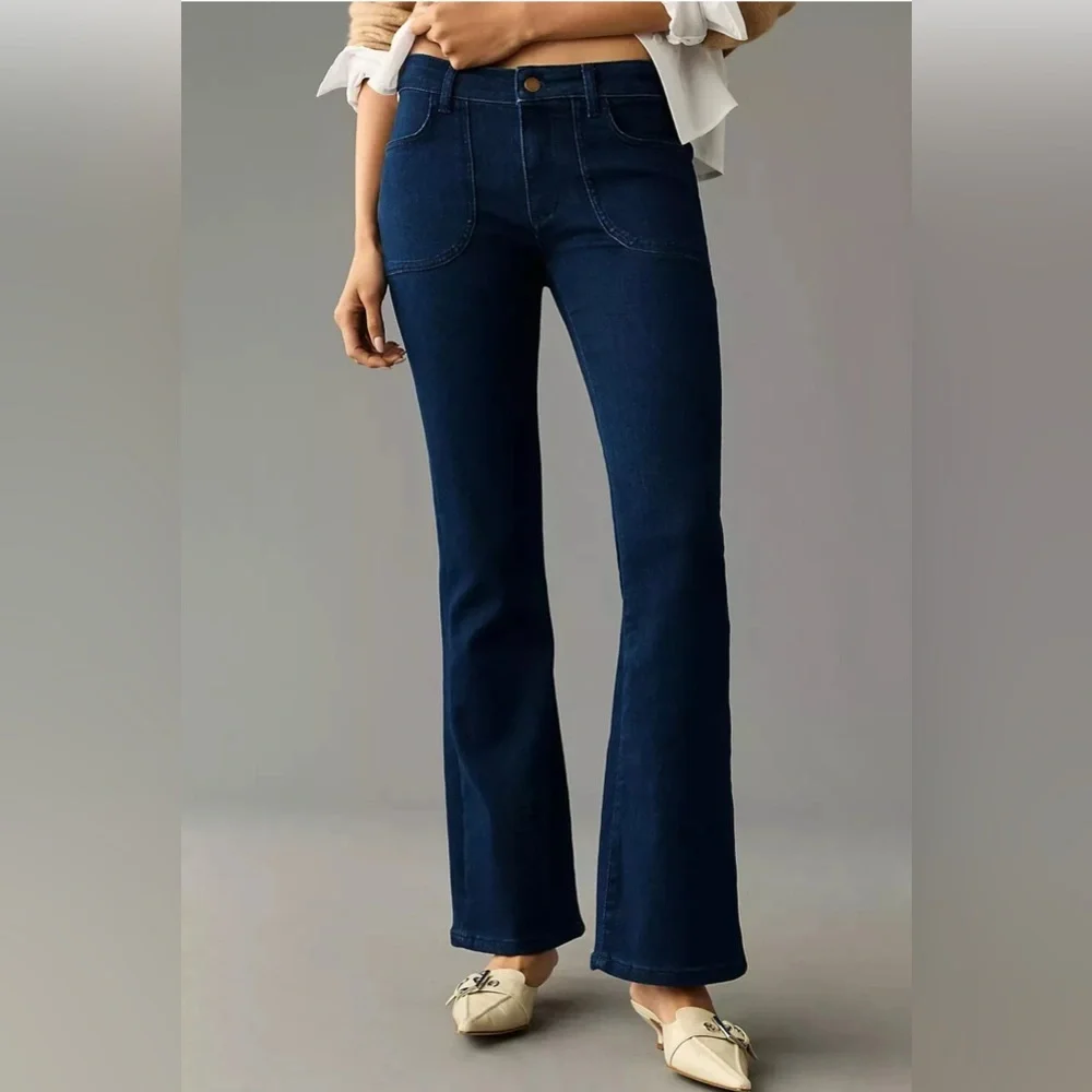 Pilcro - Anthropologie - The Icon - Flare Mid Rise Jean - Picture 1 of 6